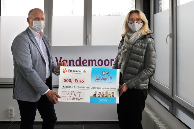 Vandemoortele unterstützt die Weihnachtsspendenaktion des Karlsson e. V.
