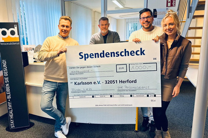 1.000 Euro vom pd Personaldienst Bünde