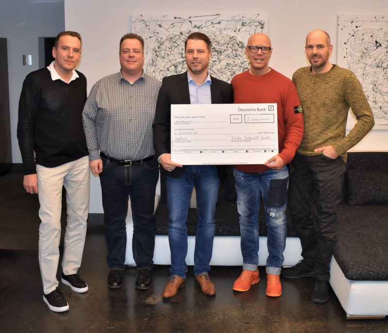 Gebr. Scheidt spenden 2.000 Euro